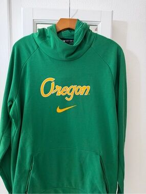 Nike Oregon Ducks Dri-FIT Hoodie Men’s Large Green Pullover UO Football